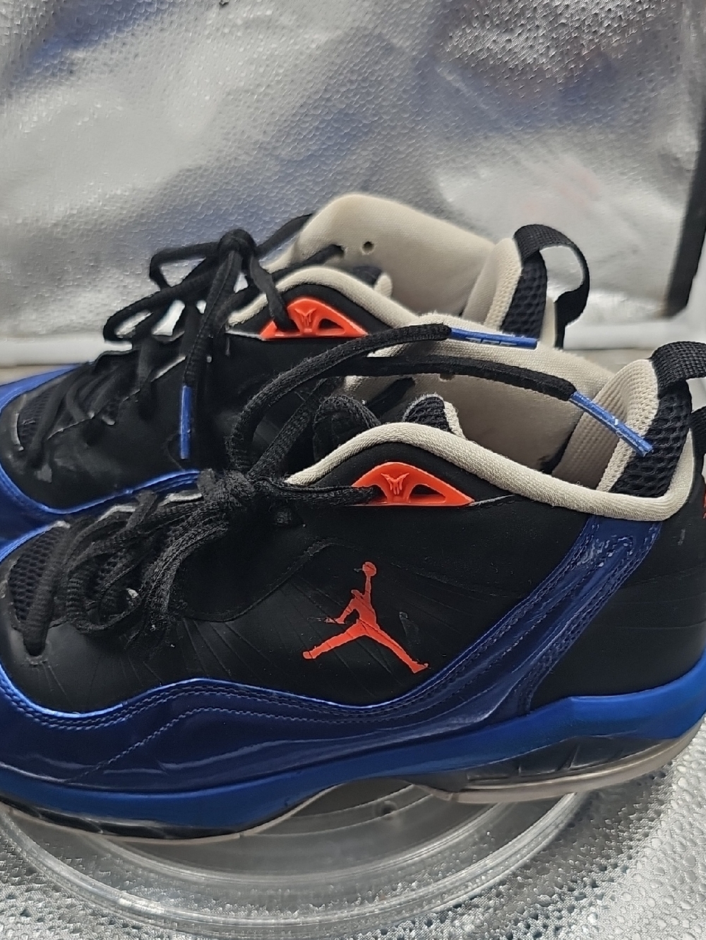 P Blue And Black Shoe Sz 9 Jordans - Picture 2 of 5